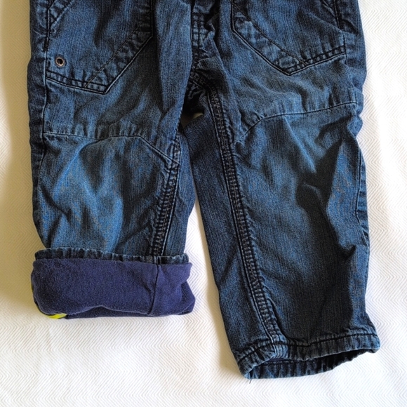 mexx plaid shirt & denim jeans matching outfit set 12-18 months baby toddler boy - Picture 14 of 16